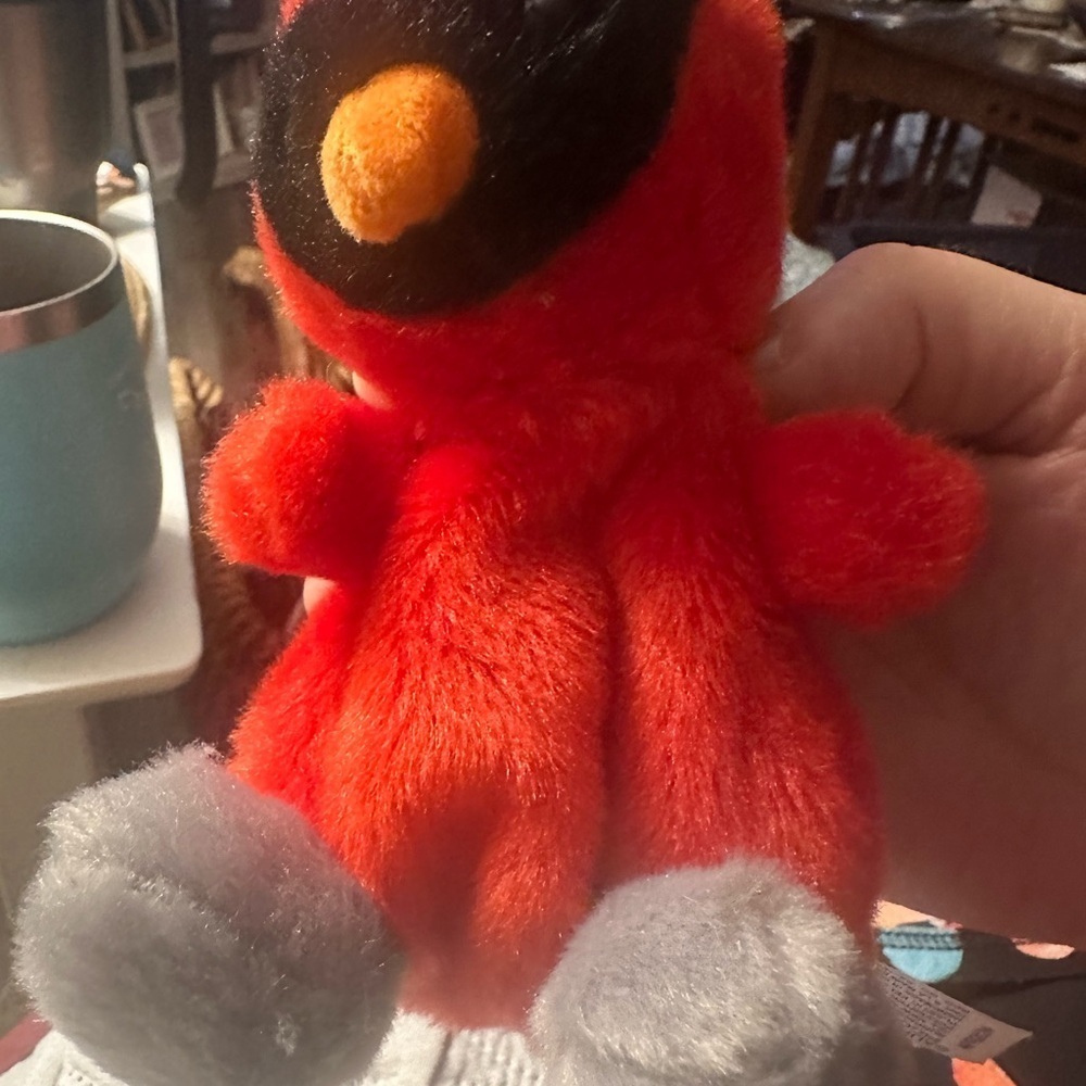 Red Cardinal Stuffed Animal Plush Toy - Picture 5 of 8
